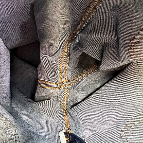 Free People Jeans Women's 28 (6) Blue Skinny Ankle Patch Pocket Preppy Normcore - Picture 13 of 14